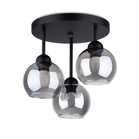 Sollux Lighting Żyrandol ALINO 3 czarny SL.1140
