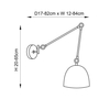Kinkiet Endon Lighting Lehal 93142 mosiądz