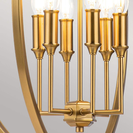 Lampa wisząca Elstead Lighting Corinne mosiądz FE-CORINNE-6P-L-BB