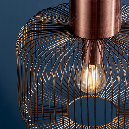 Endon Lighting Lampa wisząca 68986 miedziany