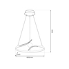 Milagro Lampa wisząca PERLA BLACK 34W LED ML1177 CZARNY