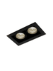 Oprawa podtynkowa AQform 36812-0000-U8-PH-12 SQUARES 50x2 230V Czarny struktura