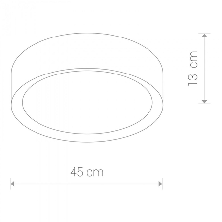 Plafon Nowodvorski 5348 ALEHANDRO 45 black LED