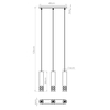 Sollux Lighting Lampa wisząca LIRO 3L biały SL.1693