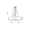 Sollux Lighting Żyrandol URANO 80 biały SL.0827