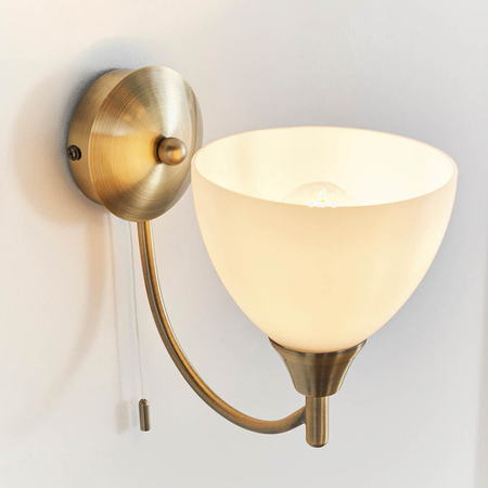 Kinkiet Endon Lighting Alton 1805-1AN mosiądz
