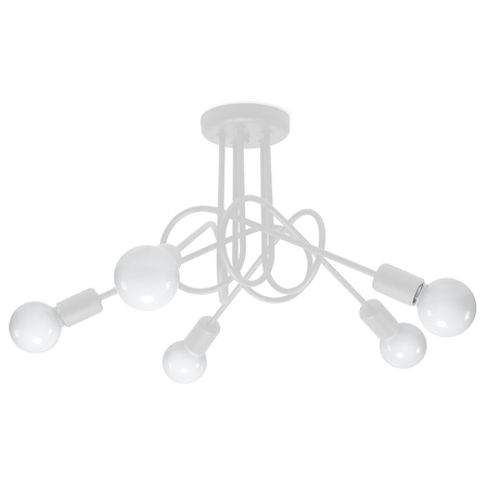 Sollux Lighting Żyrandol LOOP 5 biały SL.1432