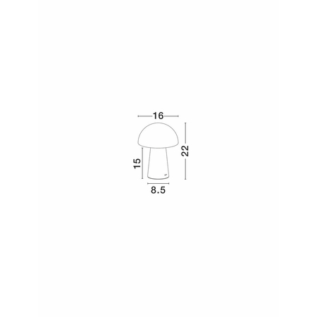 Lampa stołowa Luces Exclusivas CASTORO LE45587 czerwony