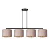 Lampa wisząca HILDE 4 BL ROSE Emibig 1053/4 różowy