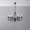 Sollux Lighting Żyrandol MINERWA 7 czarny SL.0219
