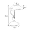 Lampa stołowa Kaja BANK K-MT-207 złoty antyczny, zielony