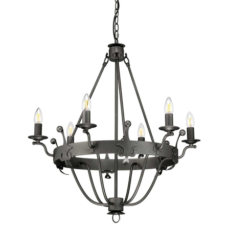 Żyrandol Elstead Lighting Windsor grafitowy WINDSOR6-GR