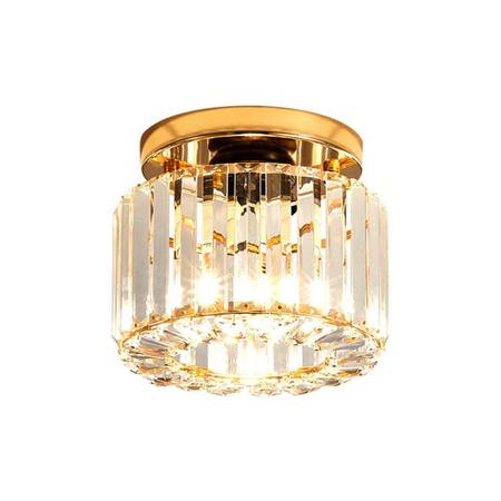 Glamour Lampa sufitowa Abigali Cristal E27 złoty CRK-E27