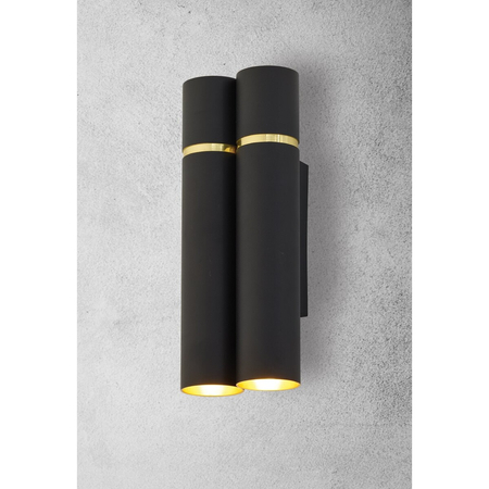 Milagro Kinkiet LYNX 4xE14 MZ5001 CZARNY / ZŁOTY