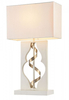 Lampa stołowa Maytoni ARM010-11-W Intreccio - Biały z dodatkiem złota