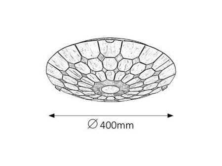 Lampa sufitowa Rabalux Marvel 8091 brąz