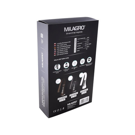 Milagro LAMPKA BIURKOWA GALA 6W LED BRĄZOWA ML139 Brązowy