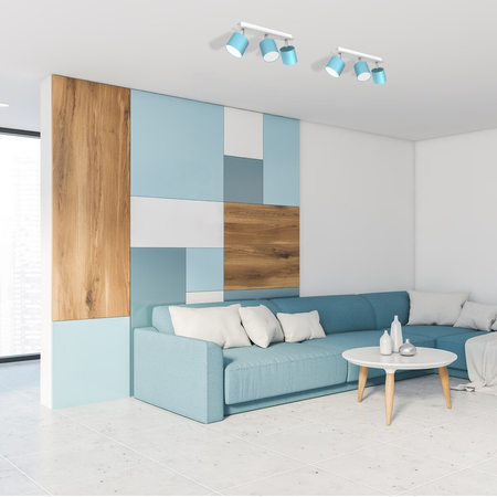 Milagro Lampa sufitowa Dixie 3xGX53 Niebieski/Biały MLP7606 NIEBIESKI / BIAŁY