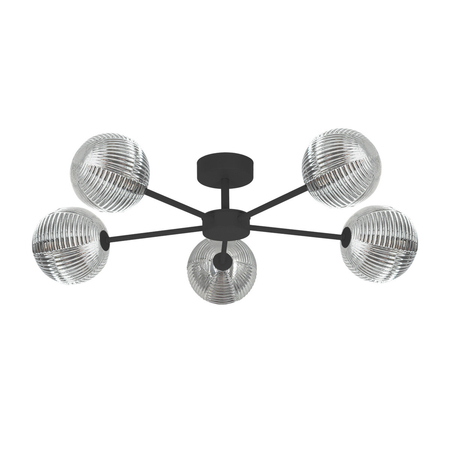 Lampa sufitowa Kaja GRETA K-5717 grafitowy, czarny