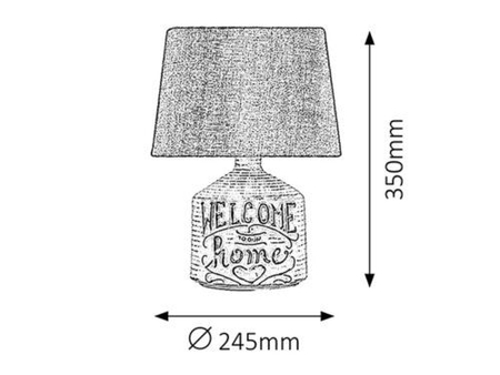 Lampa stołowa Rabalux Petra 4386 Beżowy