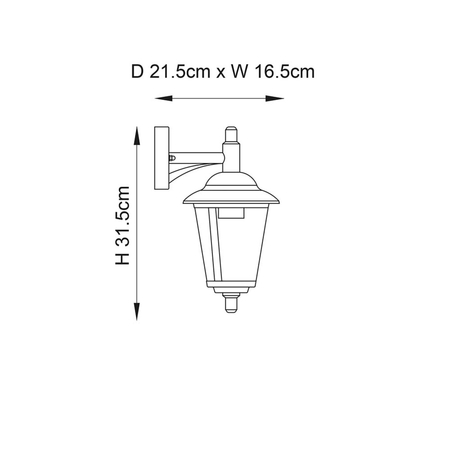 Kinkiet zewnętrzny Endon Lighting Klien YG-862-SS stalowy