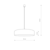 Lampa wisząca TURDA Nowodvorski 8946 szary