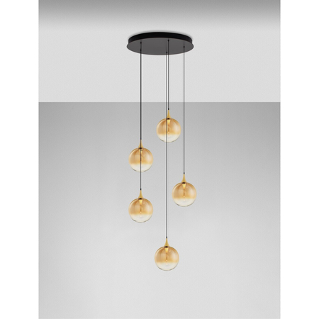 Lampa wisząca Luces Exclusivas LURVELA LE45134 złoty i odcienie złota, czarny