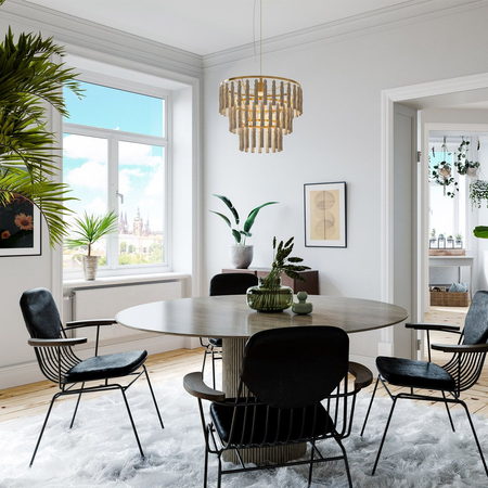 Lampa wisząca By Rydens 4201620-5504 Chloe Ø40cm