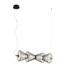 Lampa wisząca Italux Sanke PND-63849-4-BK Czarny