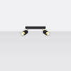 Sollux Lighting Plafon NERO 22,5 czarny/chrom SL.1409
