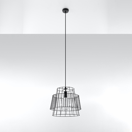 Sollux Lighting Lampa wisząca GATE czarny SL.0663