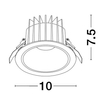 Oczko Luces Exclusivas TORVIAN LE65116 biały