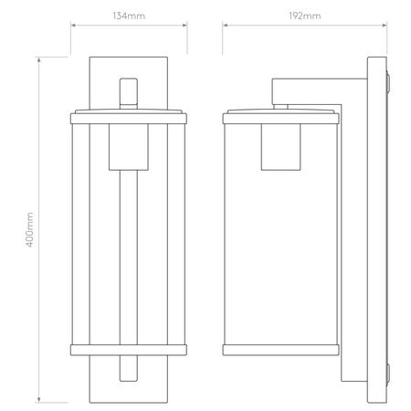 Kinkiet zewnętrzny Astro Pimlico 400 1413003 Antyczny Mosiądz