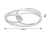 Lampa sufitowa Rabalux Leola 71044 czarny