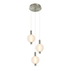 Lampa wisząca Italux Lenti PND-83631-3-SC-WH srebrny