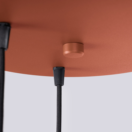 Sollux Lighting Lampa wisząca HALO 3P ochra czerwona SL.1730