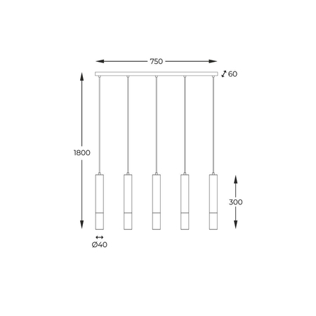 Lampa wisząca Zuma Line Madera 8620403 brązowy