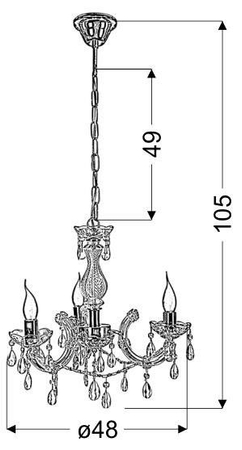 Żyrandol Candellux 33-94639 Maria Teresa 
