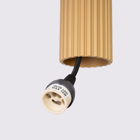 Sollux Lighting Lampa wisząca KARBON 1 złoty SL.1554