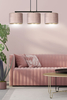 Lampa wisząca HILDE 3 BL ROSE Emibig 1053/3 różowy