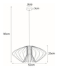 Lampa wisząca TIZI II Kaja K-3407 BIAŁY 