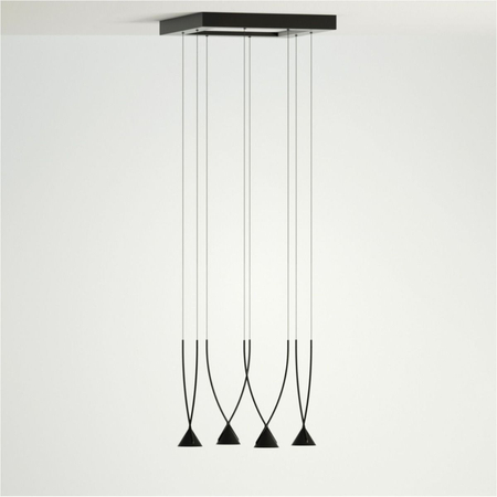 Lampa wisząca Axo Light Jewel 04 Czarna ze ściemniaczem