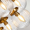 Lampa wisząca Elstead Lighting Cosmos beżowy/złoty DL-COSMOS9