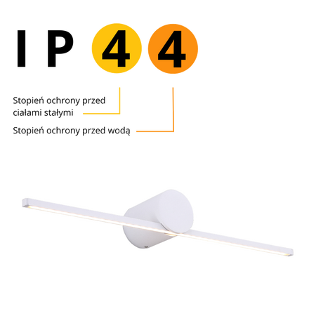 Kinkiet Modern Slim L 1xLED chrom IP44 LP-777/1W L CH