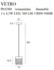 Lampa wisząca Maxlight P0428D złoty