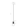 Sollux Lighting Lampa wisząca HALO 1 brzoskwiniowa SL.1754