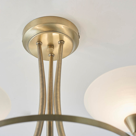 Lampa sufitowa Endon Lighting Cagney CAGNEY-3AB mosiądz