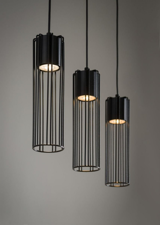 Sigma 33453 FOBIA 3 lampa wisząca prosty czarny