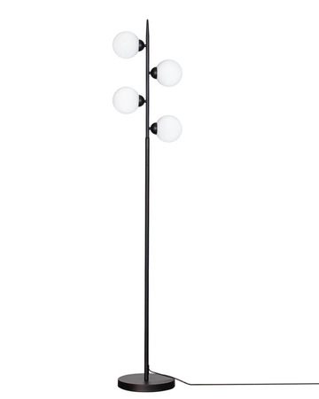 Lampa podłogowa By Rydens Punto 4100940-4002 czarny matowy