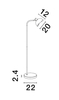 Lampa podłogowa Luces Exclusivas BANAC - czarny mat LE43427